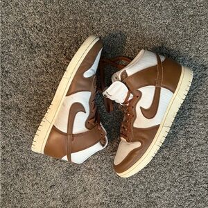 Size 11.5 - Brown Nike High Top Dunks